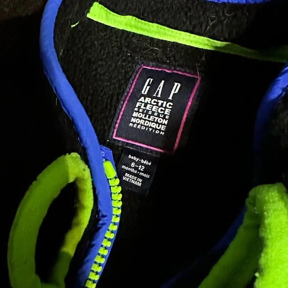 Baby GAP Black Fleece jacket and pants with booties - Picture 2 of 5